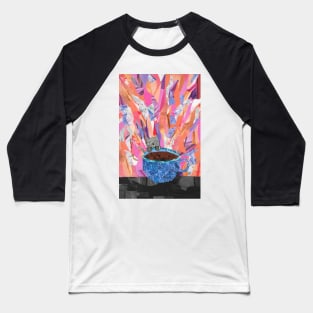 Kitty in a Cup Baseball T-Shirt